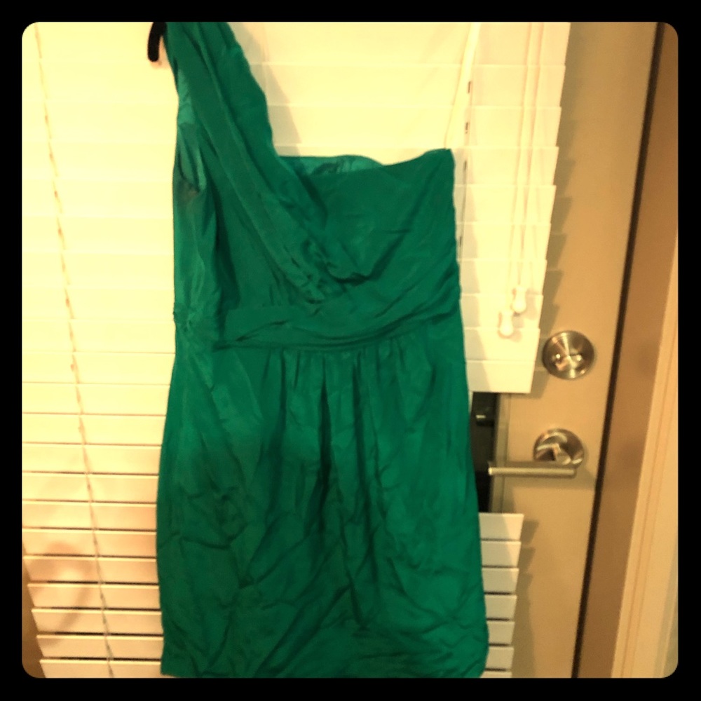 Green one shoulder cocktail dress-size 8